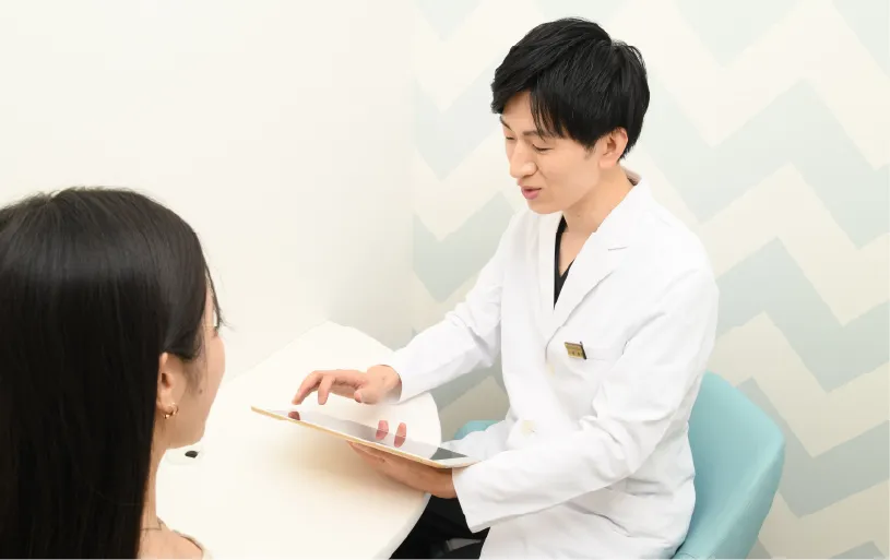 医師によるカウンセリングの様子